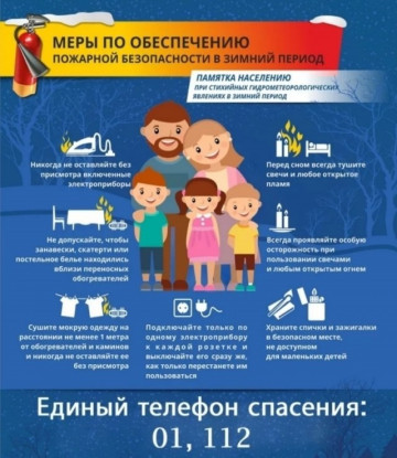 Меры по обеспечению пожарной безопасности в зимний период
